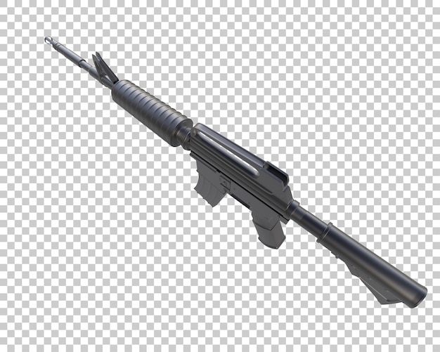 Riffle aislado en el fondo ilustración de renderización 3D