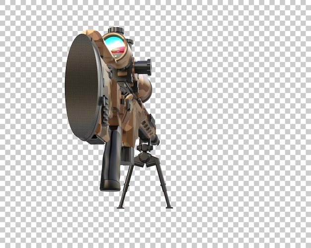 Riffle con portata isolata sullo sfondo illustrazione di rendering 3D