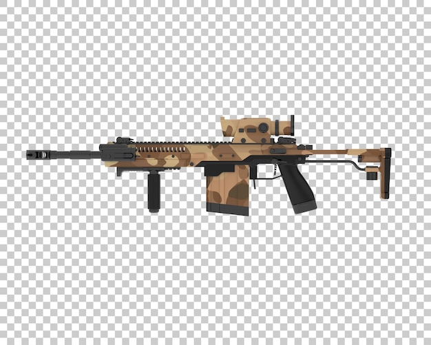 Riffle isolato sullo sfondo illustrazione di rendering 3D