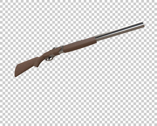 Riffle mit Isolierung des Bereichs auf dem Hintergrund 3D-Rendering-Illustration