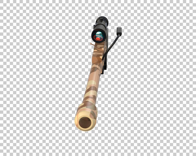 Riffle mit Isolierung des Bereichs auf dem Hintergrund 3D-Rendering-Illustration