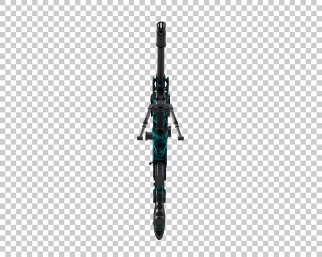 Riffle mit Isolierung des Bereichs auf dem Hintergrund 3D-Rendering-Illustration
