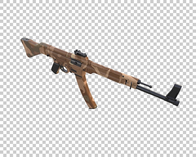 Riffle mit Isolierung des Bereichs auf dem Hintergrund 3D-Rendering-Illustration
