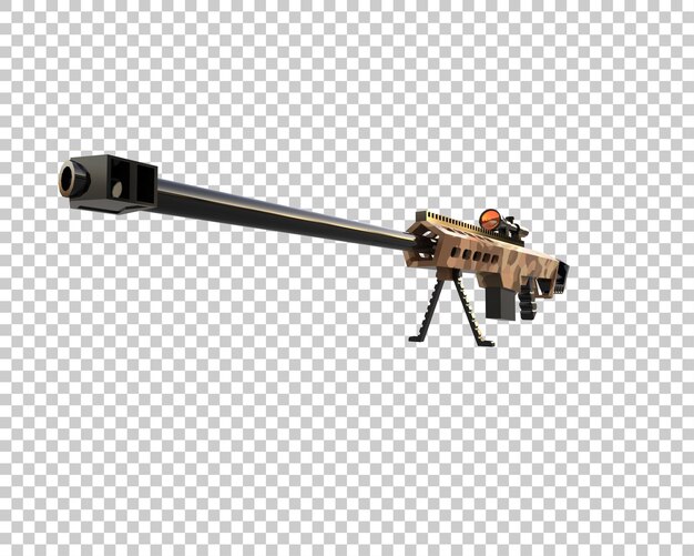 Riffle mit Isolierung des Bereichs auf dem Hintergrund 3D-Rendering-Illustration