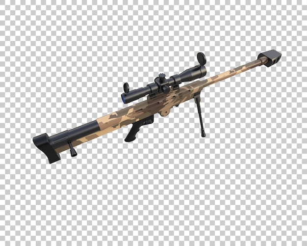 Riffle mit Isolierung des Bereichs auf dem Hintergrund 3D-Rendering-Illustration