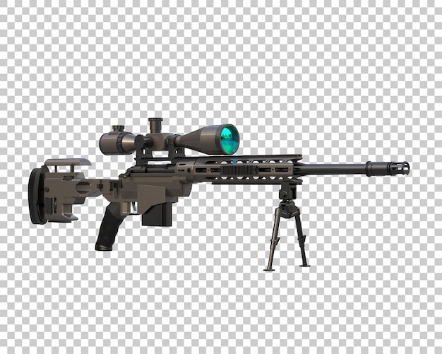 Riffle mit Isolierung des Bereichs auf dem Hintergrund 3D-Rendering-Illustration