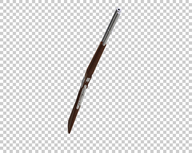 Riffle avec portée isolée sur le fond illustration de rendu 3D
