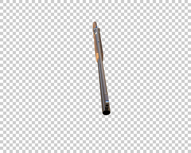 Riffle avec portée isolée sur le fond illustration de rendu 3D