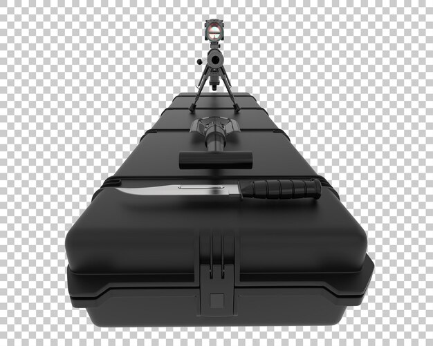 Rifle isolated on white background 3d rendering illustration