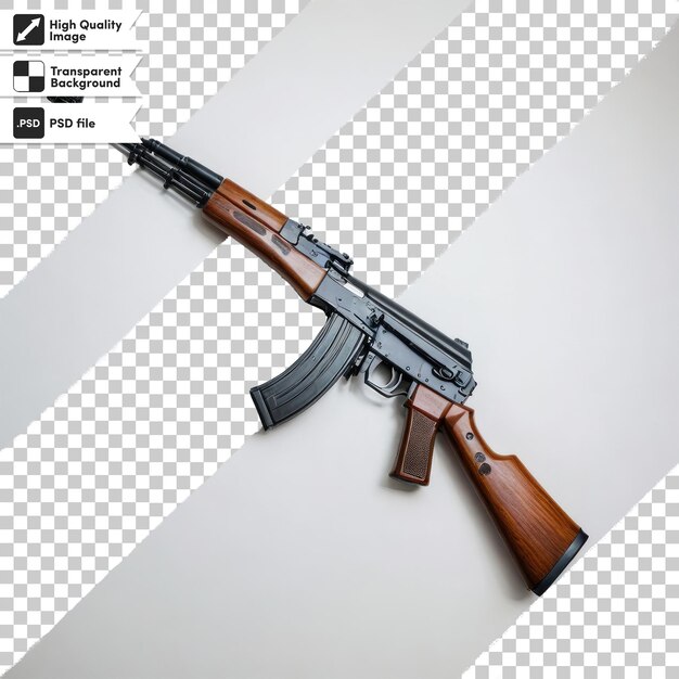 PSD rifle psd en fondo transparente con capa de máscara editable