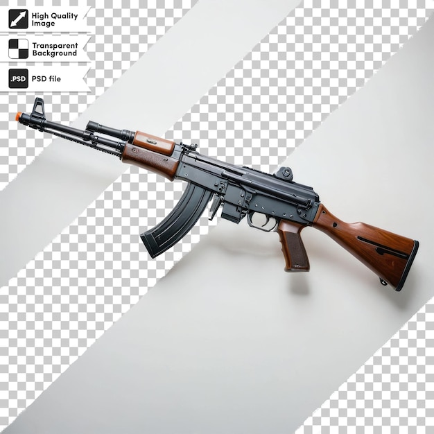 PSD rifle psd en fondo transparente con capa de máscara editable