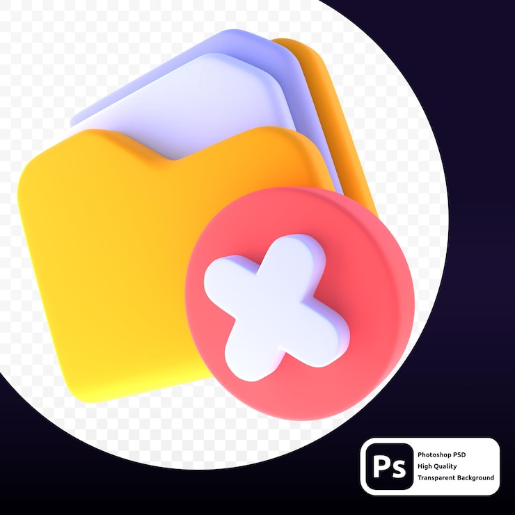 PSD rimuovi nel rendering 3d per la presentazione web di risorse grafiche o altro