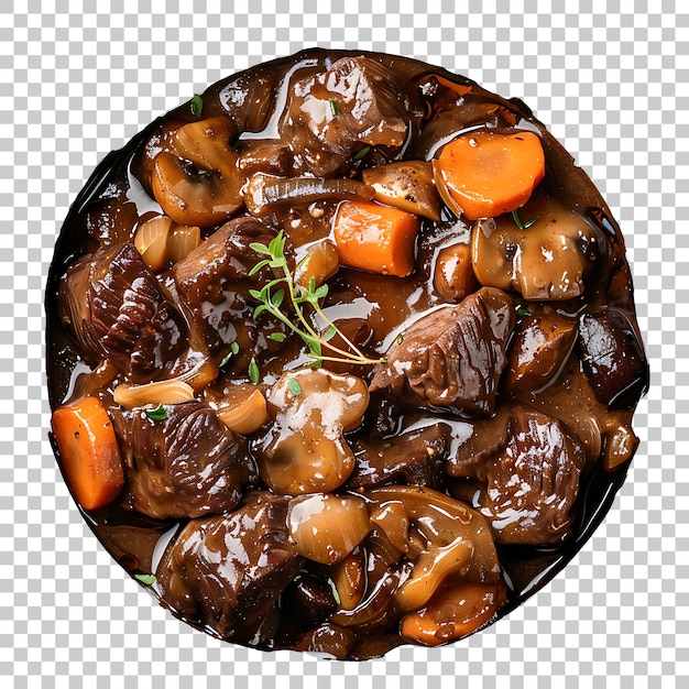 PSD rindfleisch bourguignon png mit durchsichtigem hintergrund