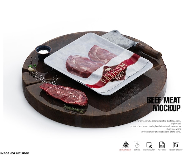 Rindfleisch-mockup