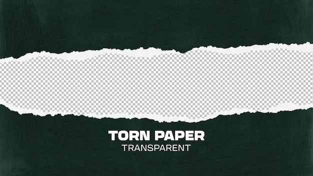 Ripped Paper Edge PNG para Projetos Criativos