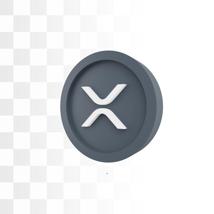 PSD ripple xrp cryptocurrency ícone 3d
