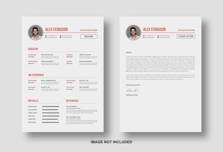 Riprendi il CV con il modello di progettazione della lettera di presentazione