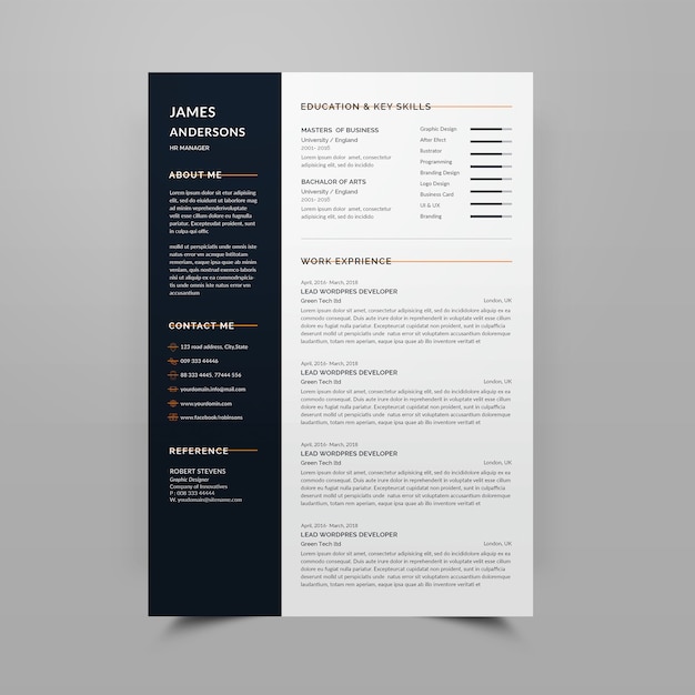 Riprendi il modello cv