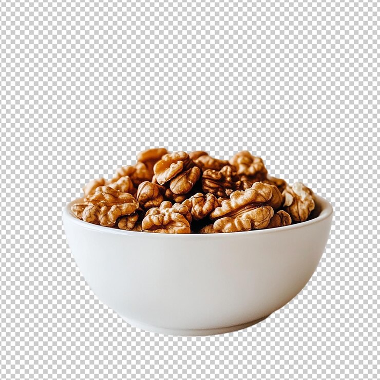 PSD la riqueza de las nueces aisladas en un fondo transparente