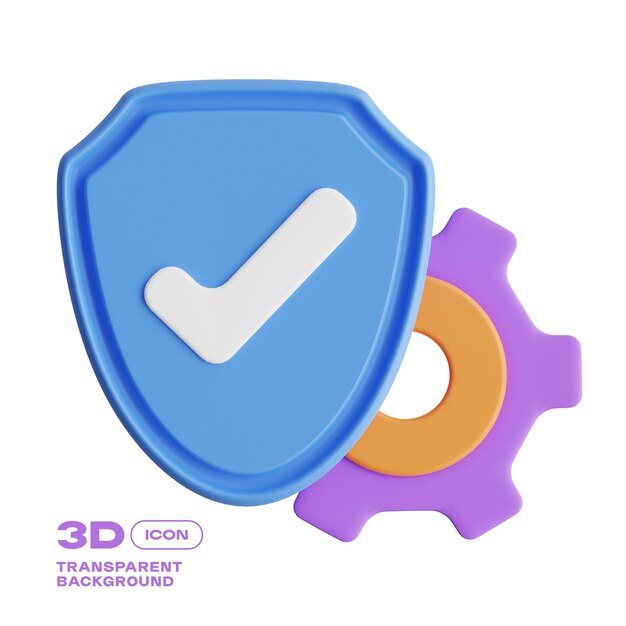 Risk Management 3D Icon PNG Template