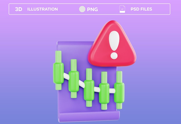 Risk Rating 3D icon Illustration