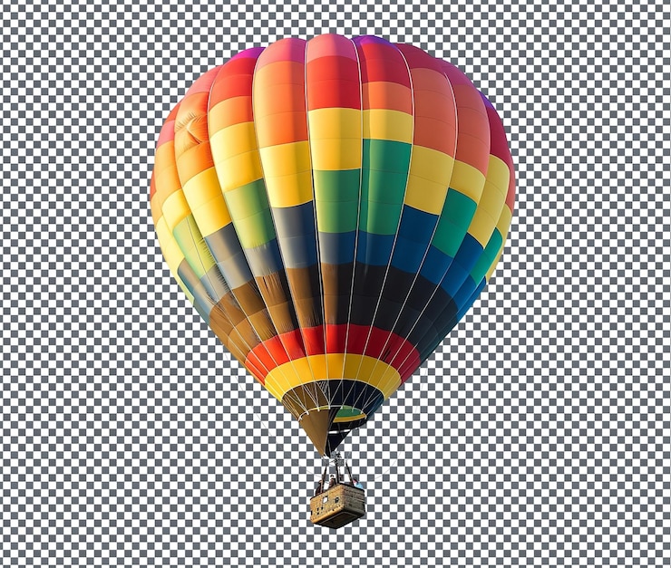 PSD risky hot air balloon ride isolato su uno sfondo trasparente