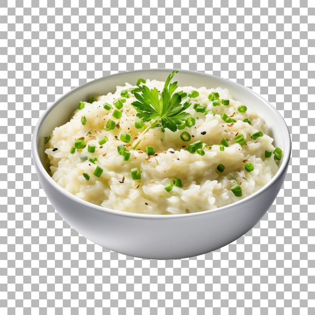 PSD risotto sur fond transparent