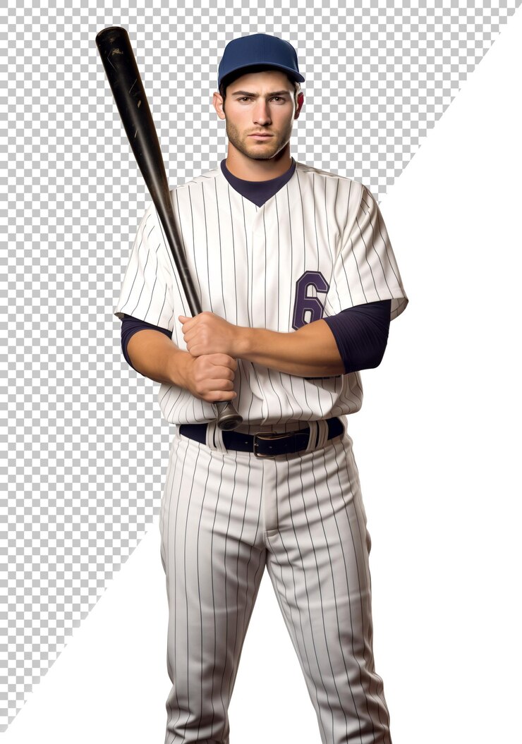 PSD ritratto del giocatore di baseball