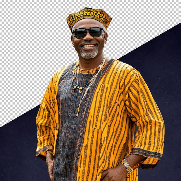 Ritratto di un uomo africano sorridente