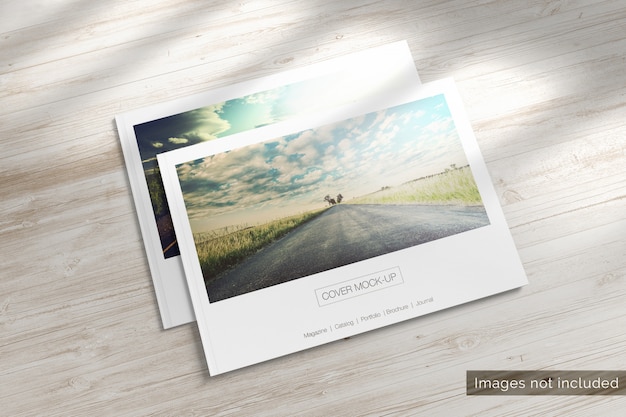 Rivista Clean Landscapes con Soft Cover Mockup