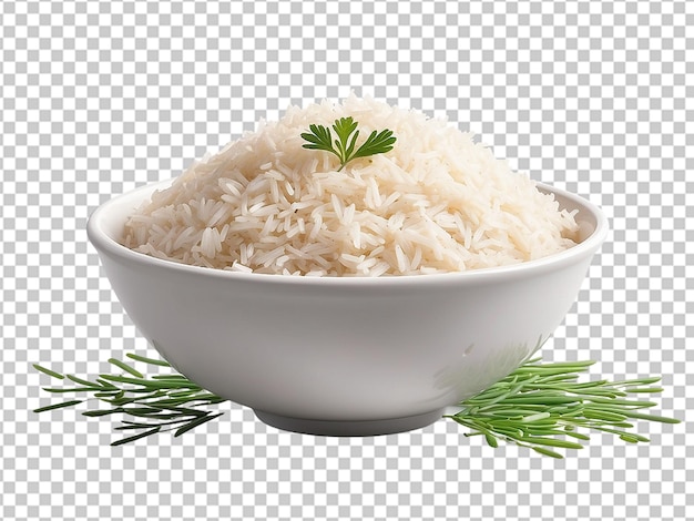 PSD riz de basmati blanc fraîchement cuit