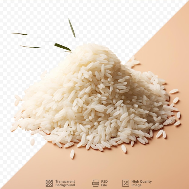 PSD le riz blanc isolé sur une surface noire représente la cuisine chinoise et l'idée culinaire traditionnelle