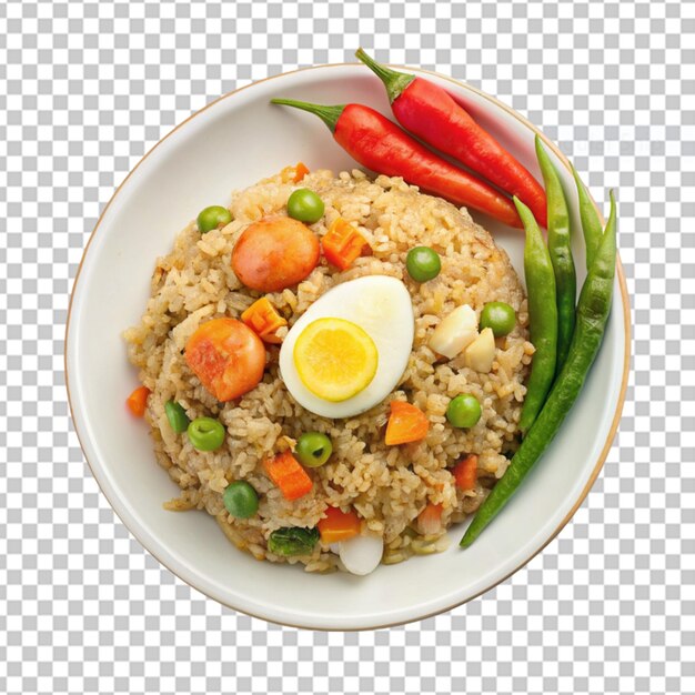 PSD le riz frit asiatique nasi goreng