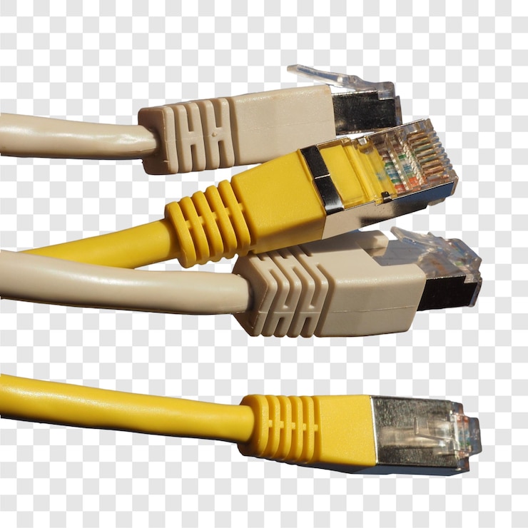 PSD rj45 ethernet network cable transparent