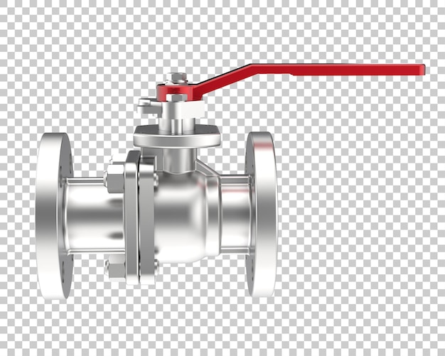 PSD robinet à tournant sphérique isolé sur fond transparent illustration de rendu 3d