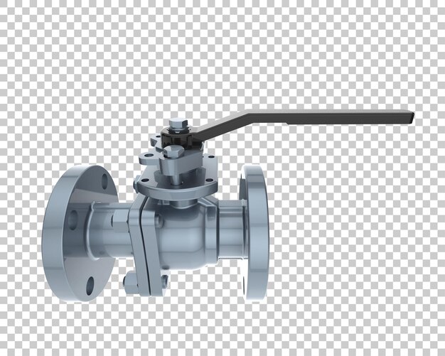 PSD robinet à tournant sphérique isolé sur fond transparent illustration de rendu 3d