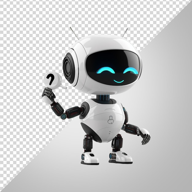 PSD robô bonito em 3d png