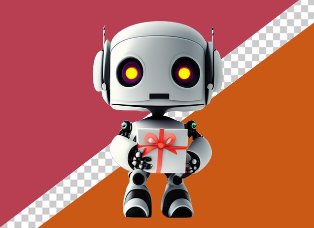 PSD robot 3d con regalo