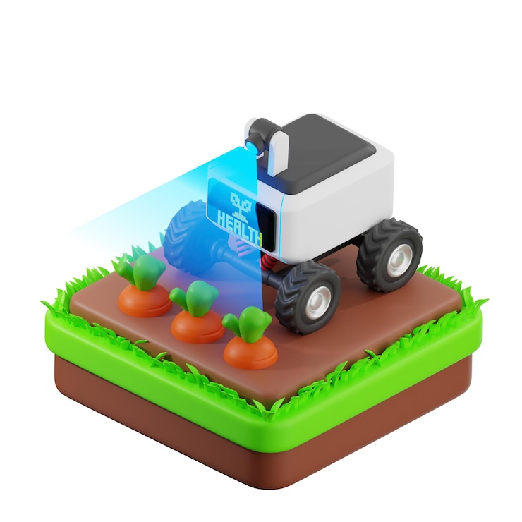 PSD robot agricolo intelligente 3d