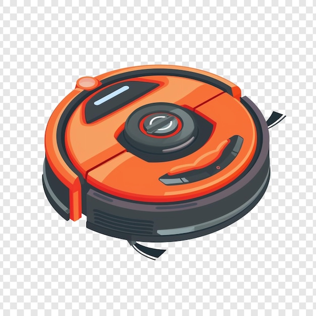 El robot aspirador naranja