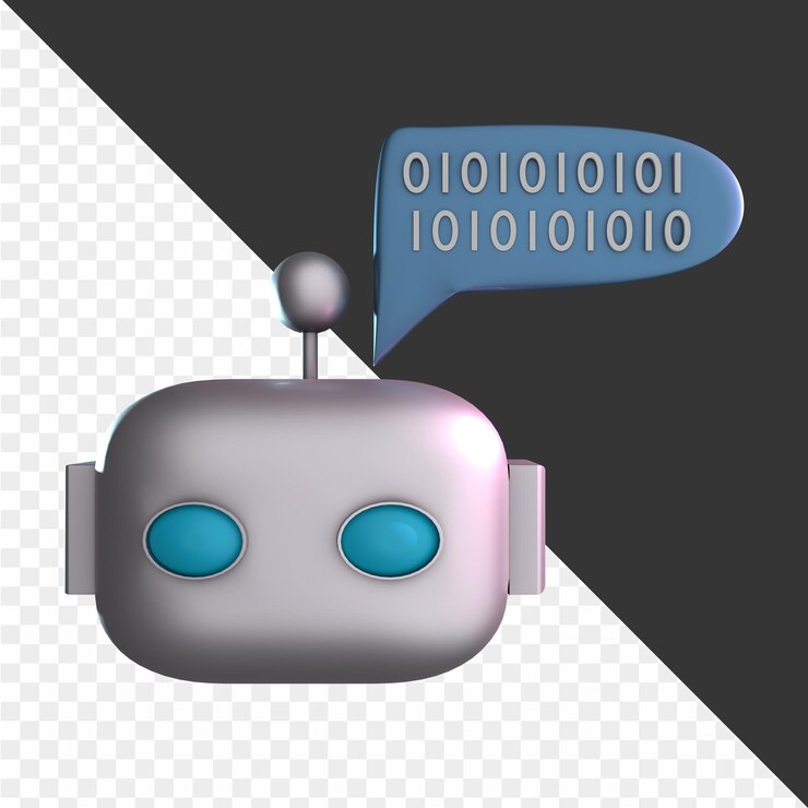 PSD robot con una burbuja de diálogo, robot, robot, robot png y psd