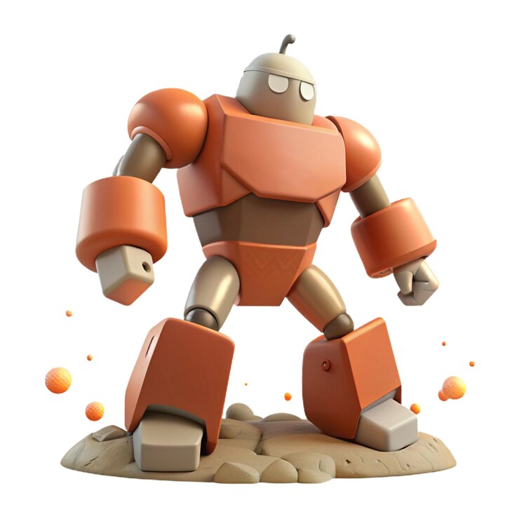 PSD un robot con una cara en él y las palabras robot en la parte inferior