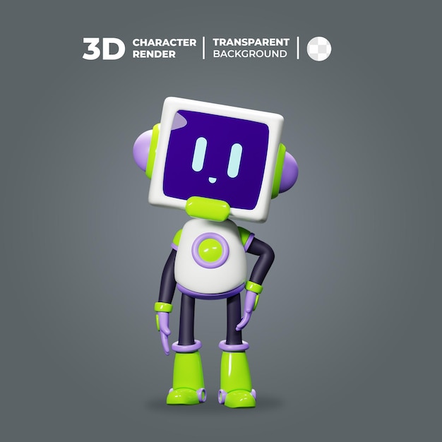 PSD robot cool mignon 3d