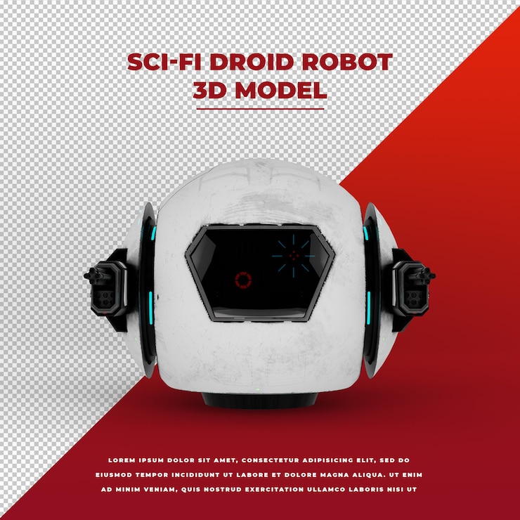 PSD robot droide fantascientifico