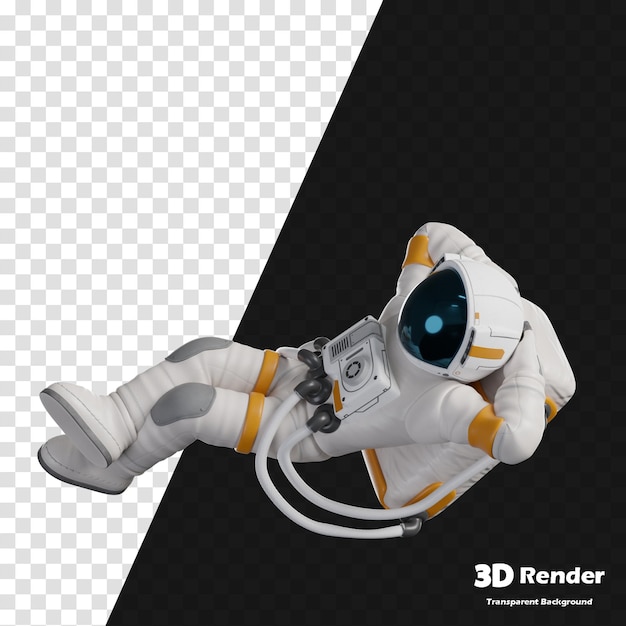 un robot est allongé sur une surface avec une image 3D sur le dos