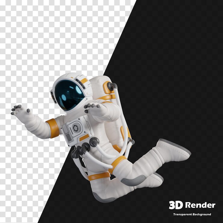 PSD un robot con gafas 3d en la parte de atrás y las palabras 3d en el fondo