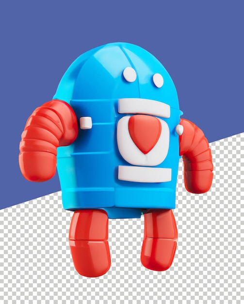 PSD robot infantil 3d con ojos grandes