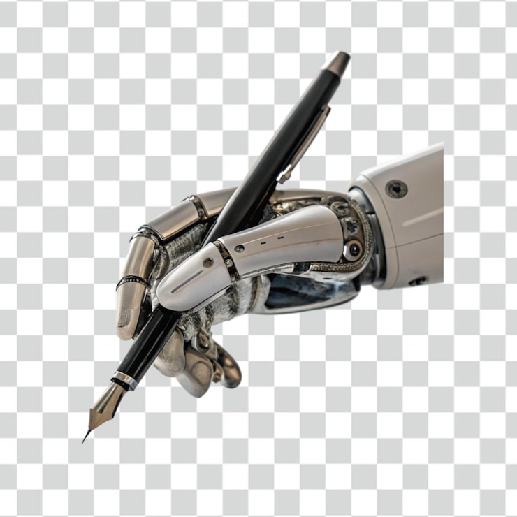 PSD robot isolé sur un fond transparent