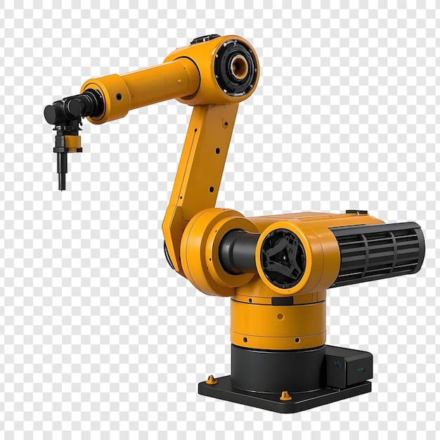 un robot jaune avec le numéro 1 sur le devant