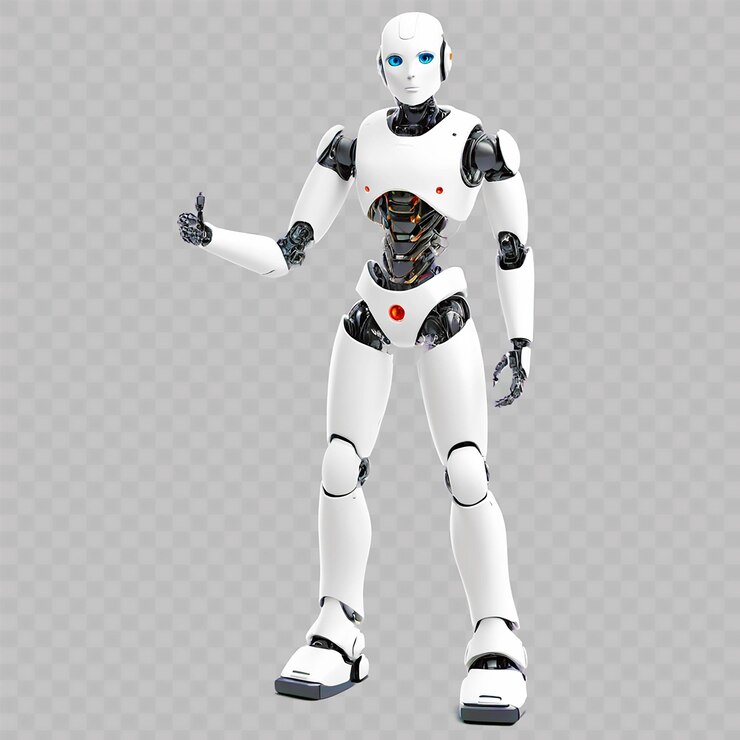 PSD un robot con un letrero que dice robot en él